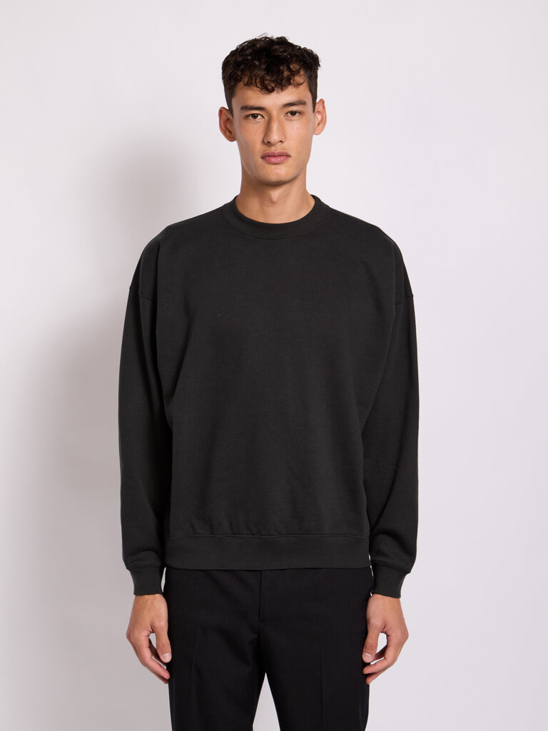 Auralee Black Pima Light Sweat