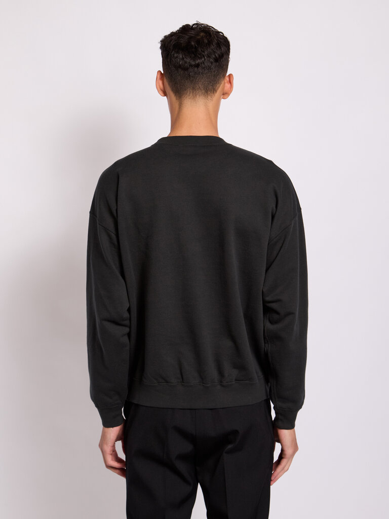 Auralee Black Pima Light Sweat