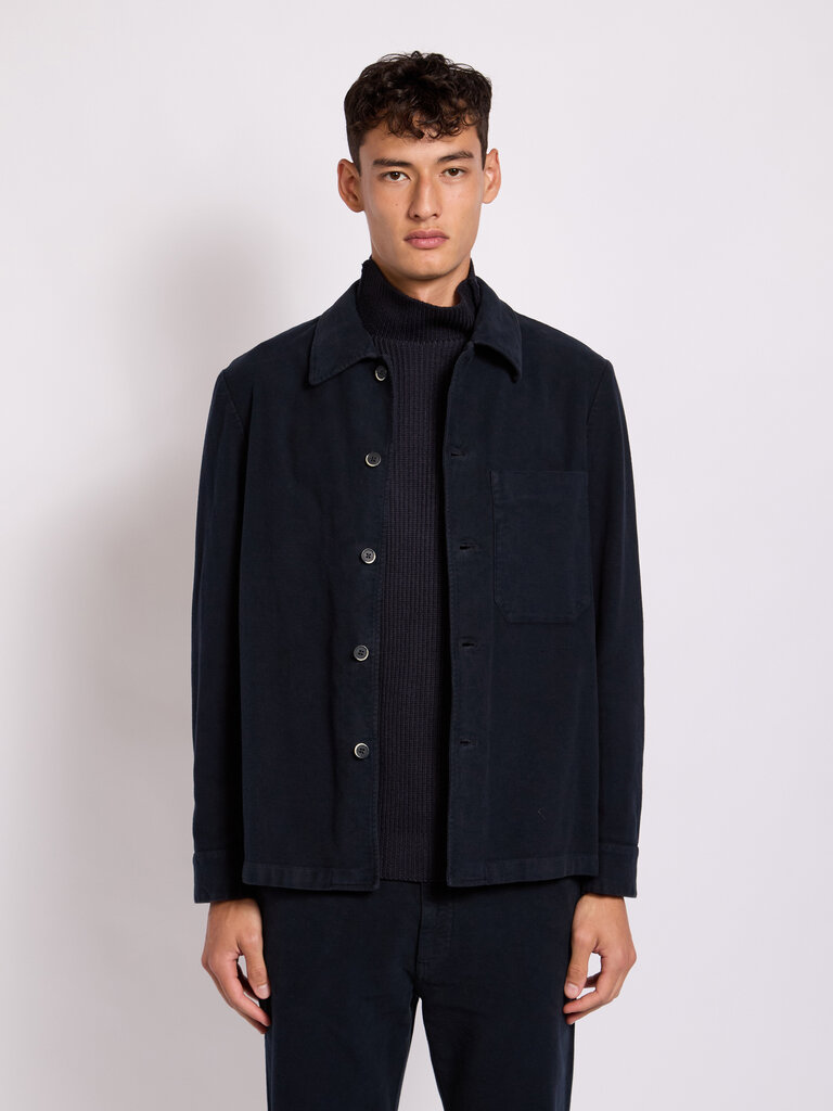 Barena Navy Cedrone Overshirt