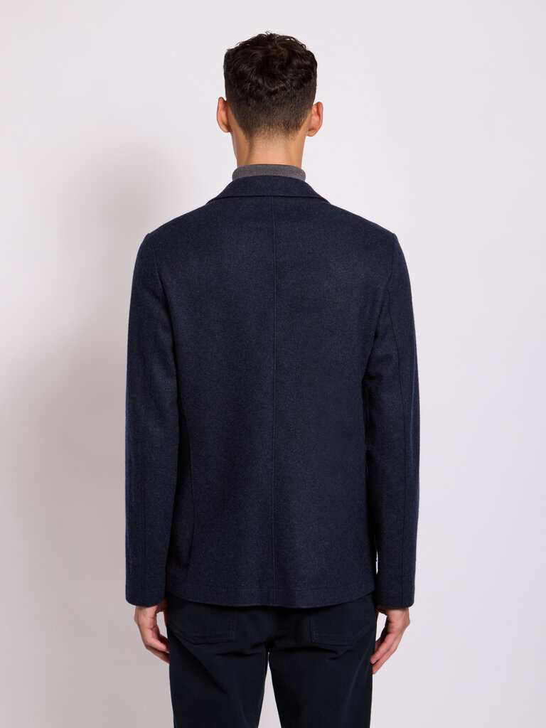 Harris Wharf London Veste Flannel Cashmere Bleu