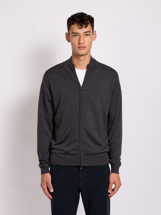John Smedley Chandail Claygate Charcoal