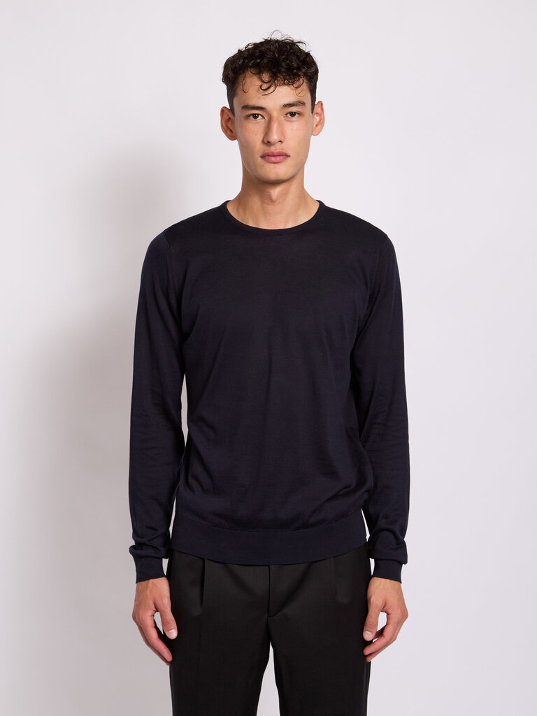 John Smedley Navy Hatfield Sweater