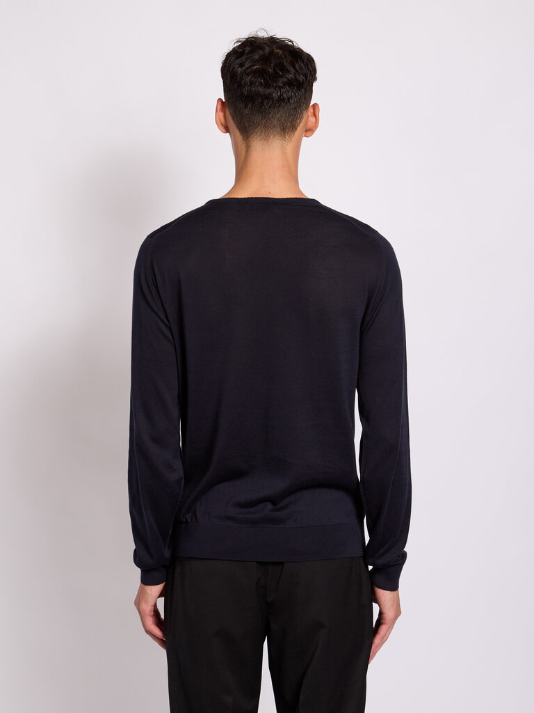 John Smedley Navy Hatfield Sweater