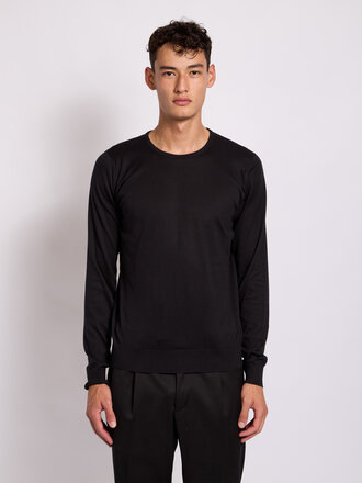 John Smedley Black Hatfield Sweater