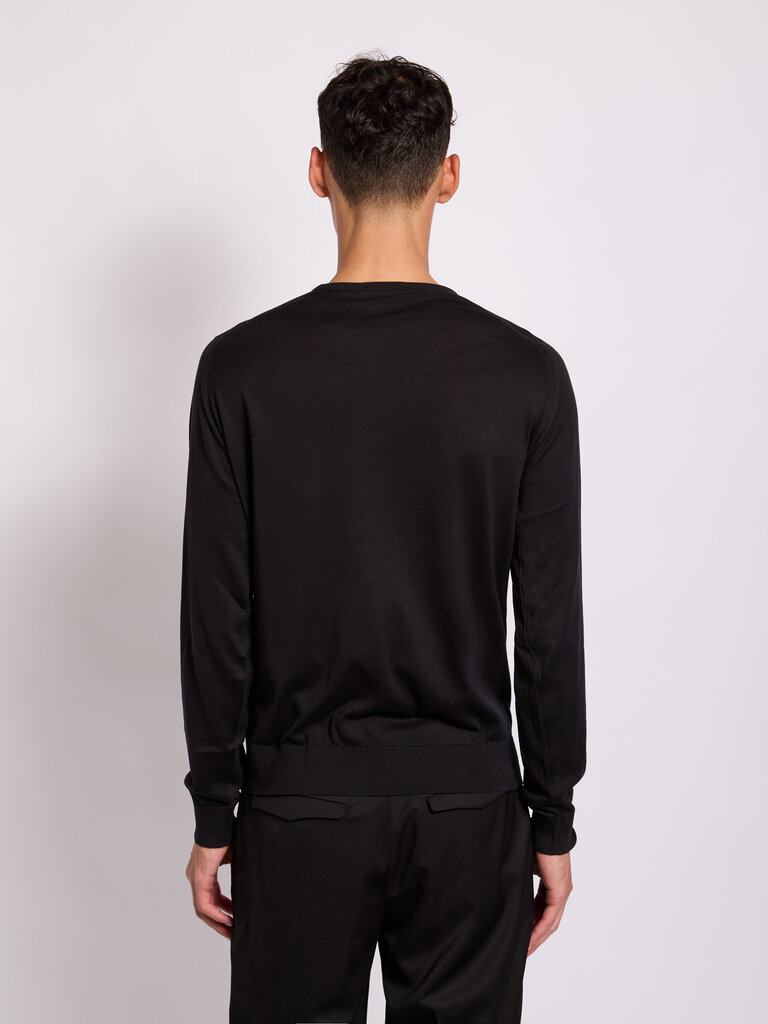 John Smedley Black Hatfield Sweater