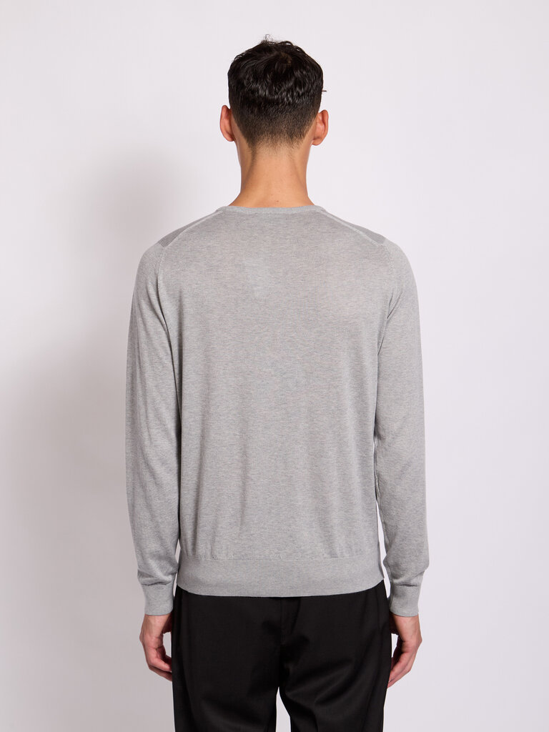 John Smedley Light Grey Hatfield Sweater