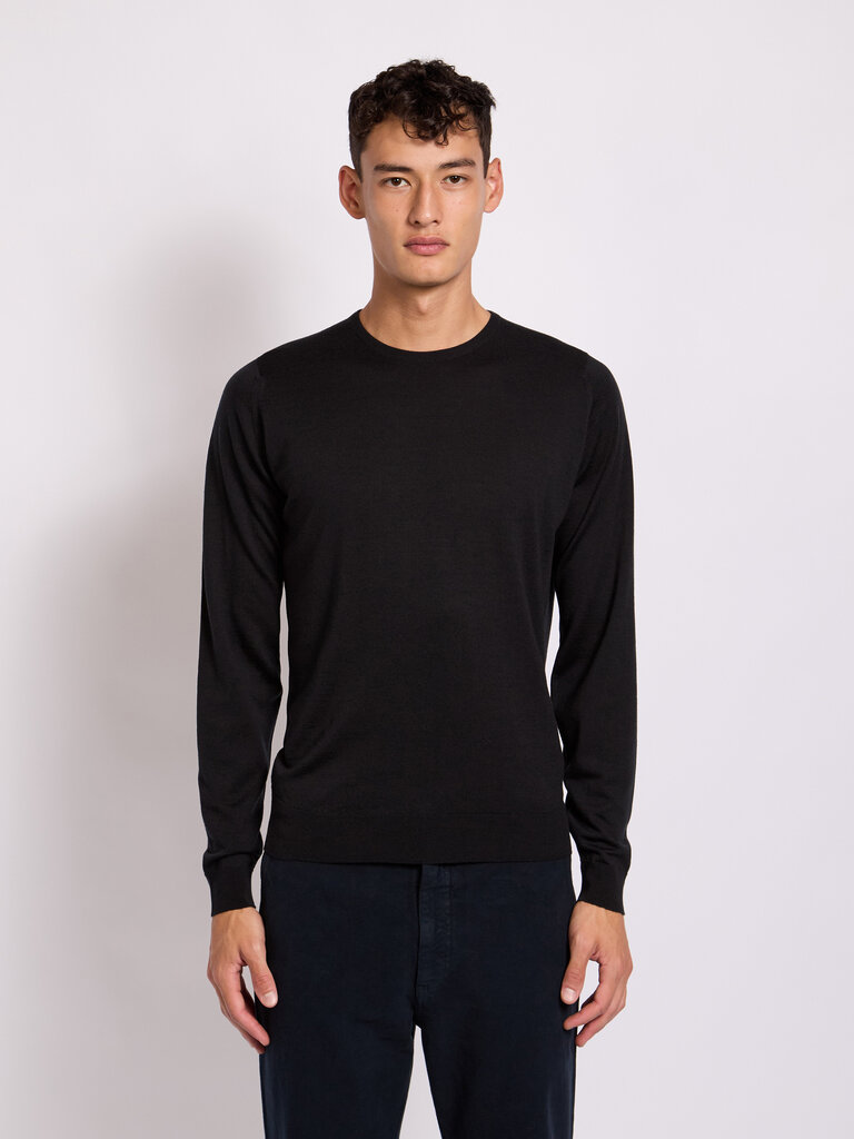John Smedley Black Lundy Sweater
