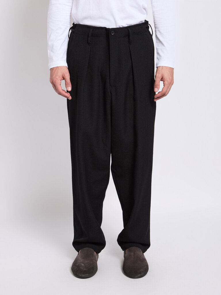 Yohji Yamamoto Pantalon Back Loop Noir
