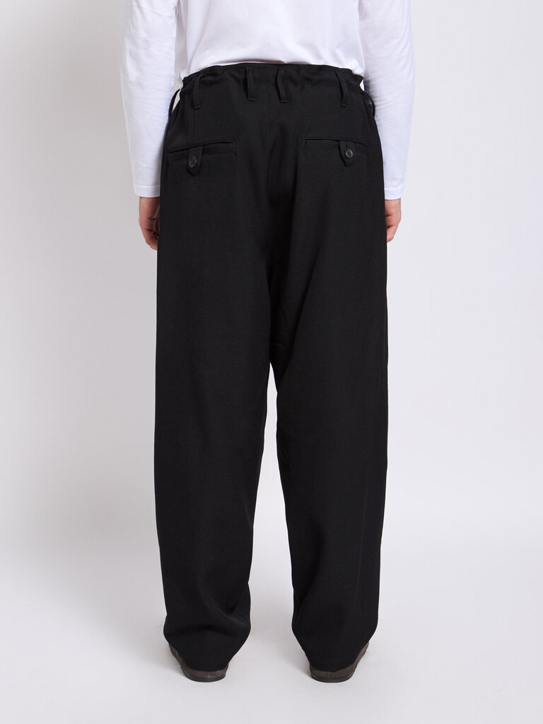 Yohji Yamamoto Pantalon Back Loop Noir