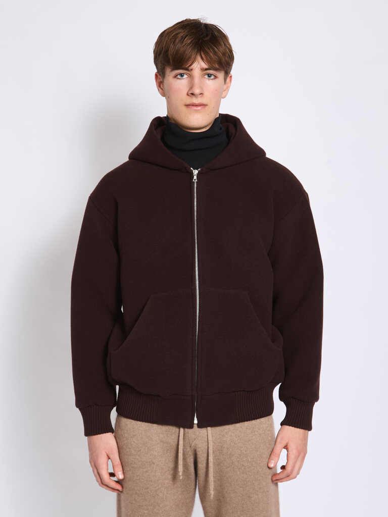 Auralee Blouson Double Cloth Brun