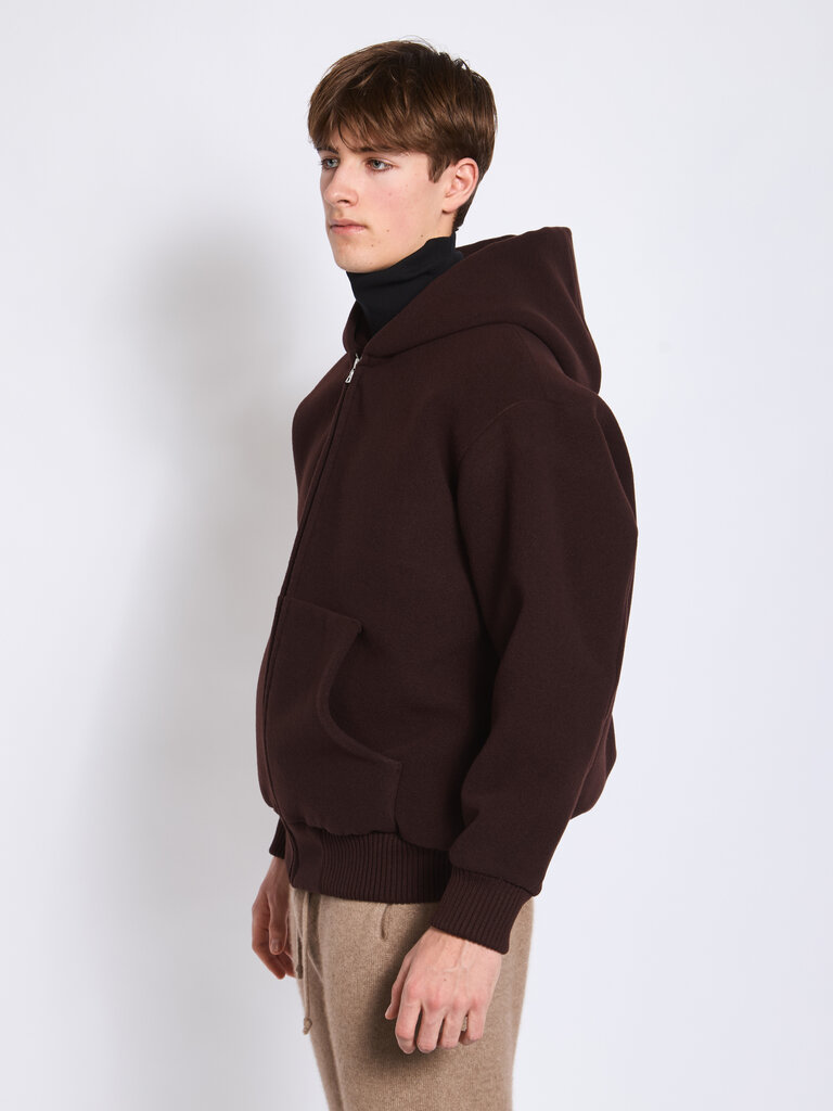 Auralee Blouson Double Cloth Brun