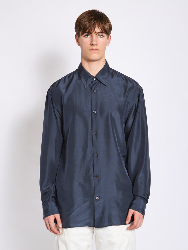 Dries Van Noten Navy Croom Shirt