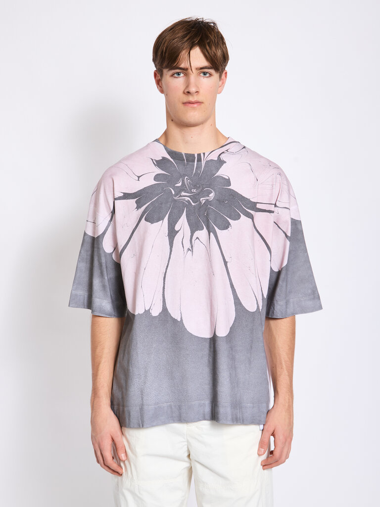 Dries Van Noten Pink and Grey Hen T-Shirt