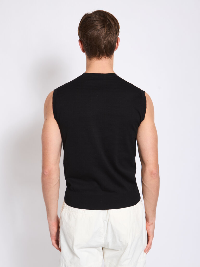 Dries Van Noten Black Mirror Tank Top