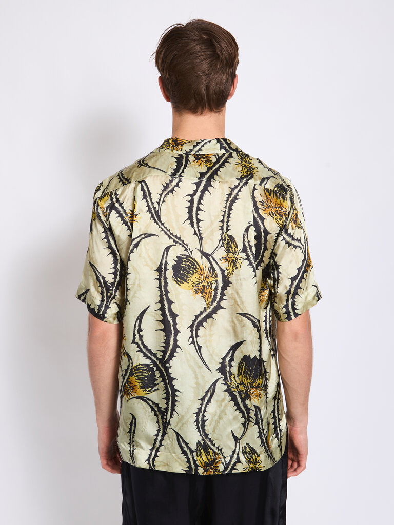Dries Van Noten Chemise Carltone Jaune Pâle