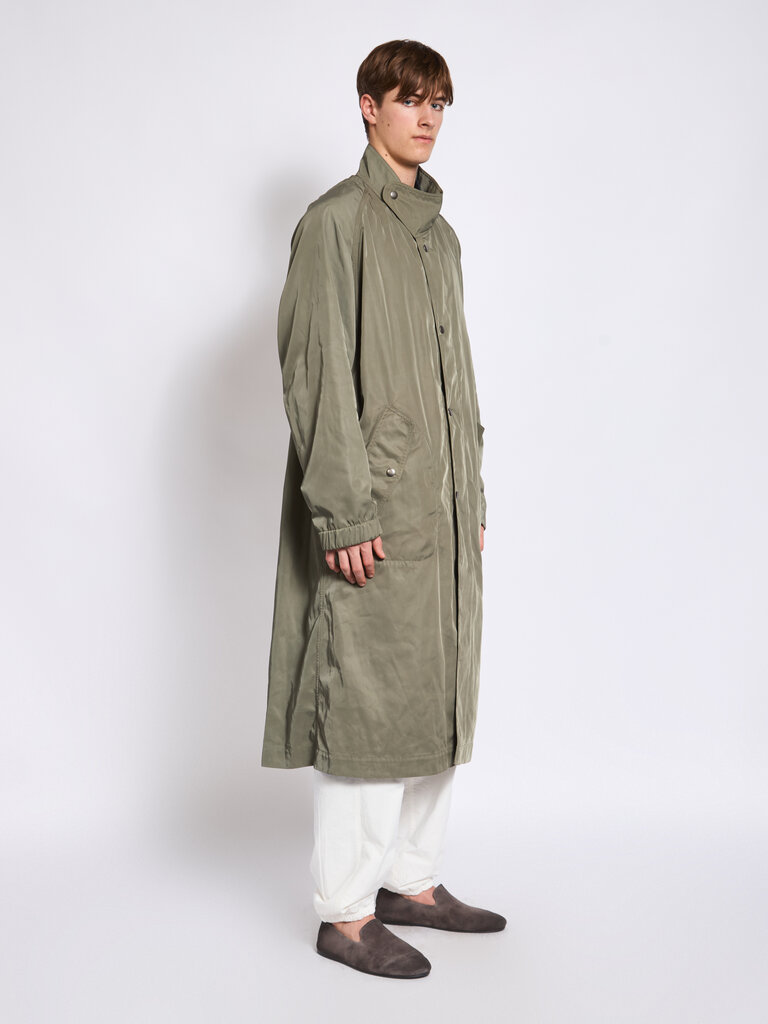 Dries Van Noten Kaki Rannon Coat