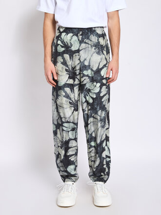 Dries Van Noten Green Pebble Pants