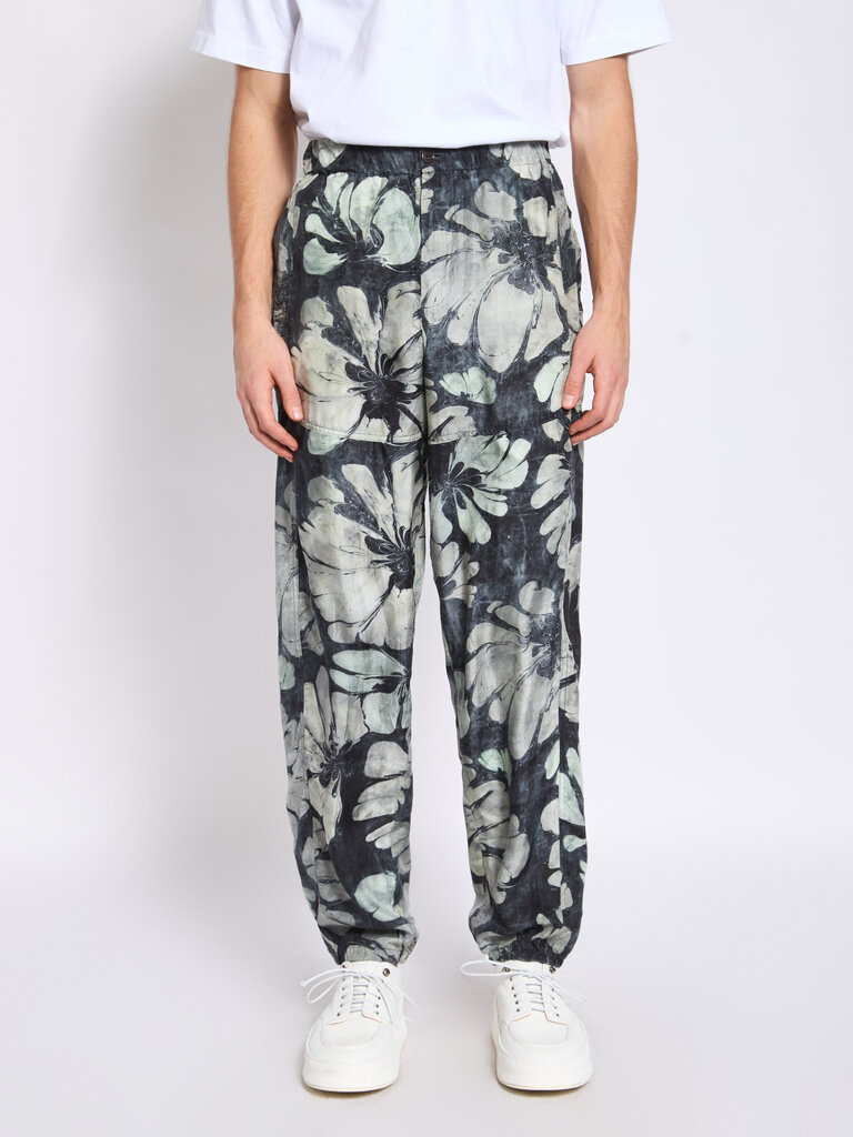 Dries Van Noten Pantalon Pebble Vert