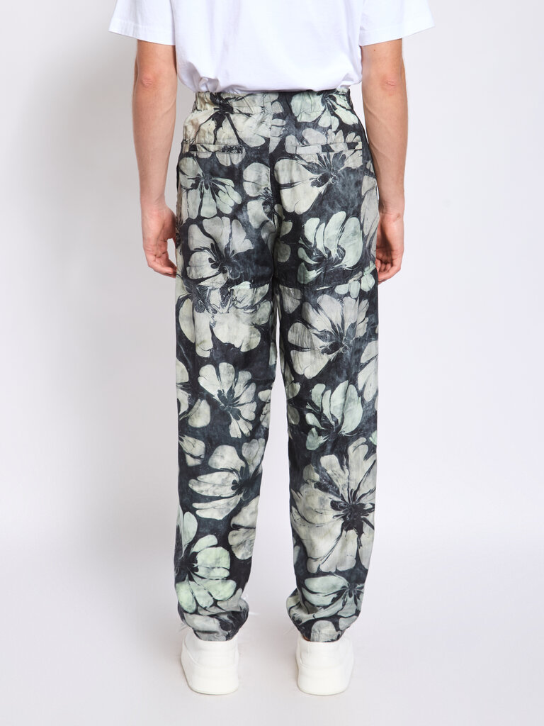 Dries Van Noten Pantalon Pebble Vert