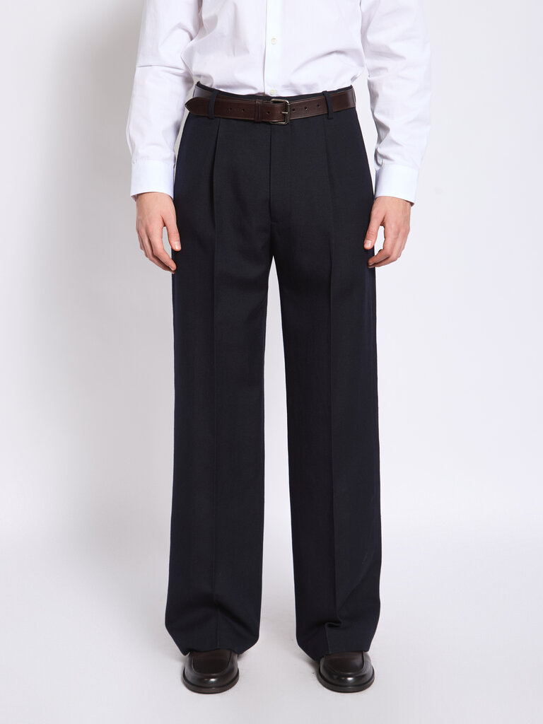 Dries Van Noten Navy Penrud Pants