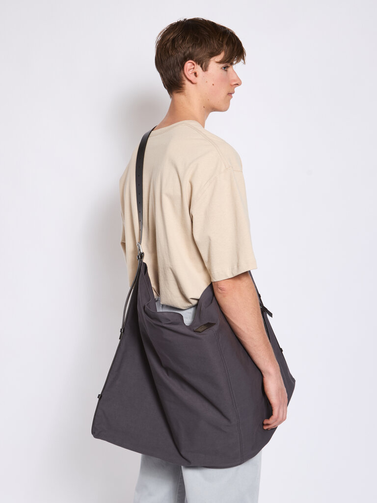 Lemaire Sac Flag Hobo Noir