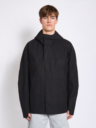 Lemaire Manteau Soft Technical Noir