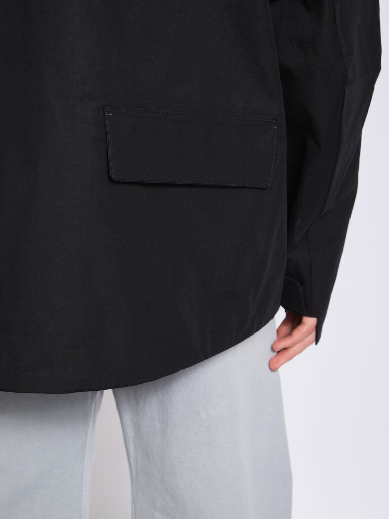 Lemaire Manteau Soft Technical Noir