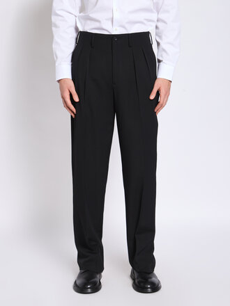 Yohji Yamamoto Pantalon Tuck Noir Yohji Yamamoto Pantalon Tuck Noir