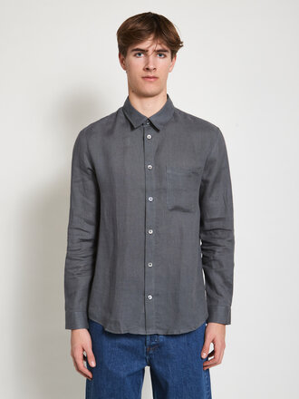 A.P.C. Chemise Cassel Logo Anthracite