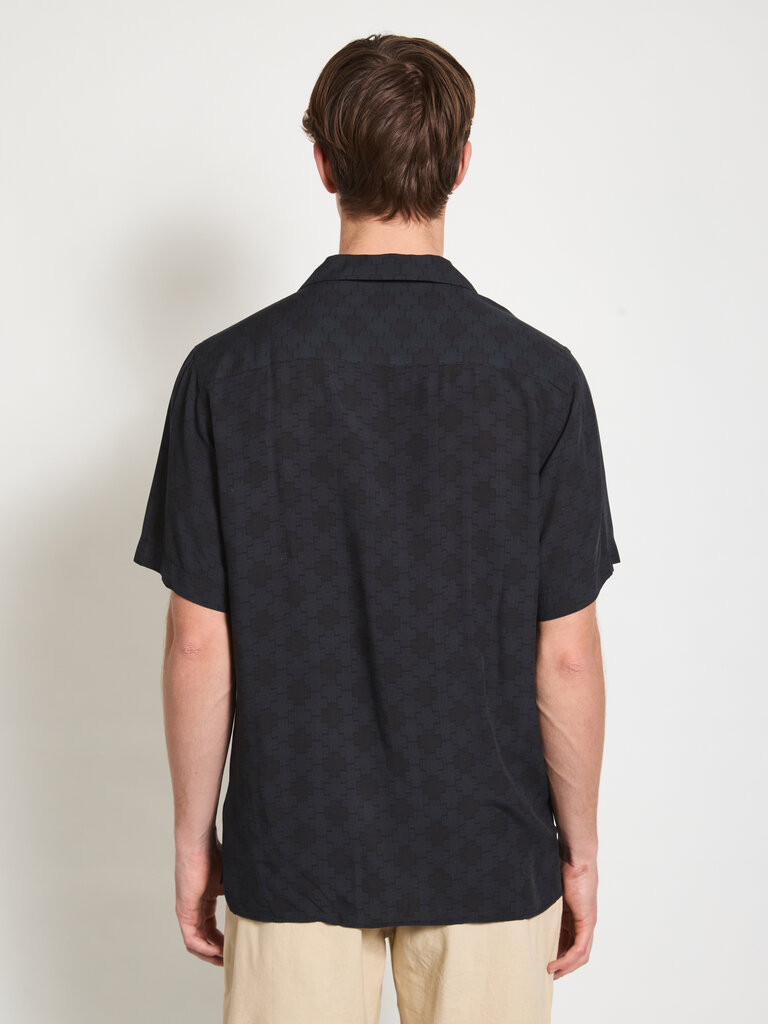 OAS Navy Sebastian Viscose Shirt