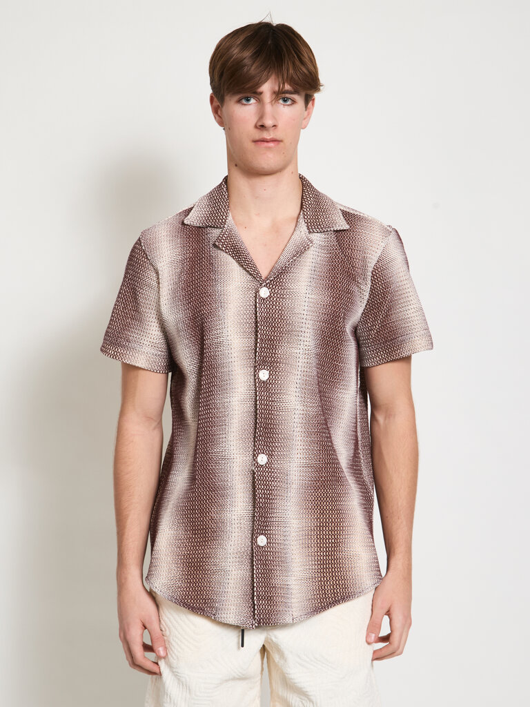 OAS Chemise Echo Cuba Net Merlot