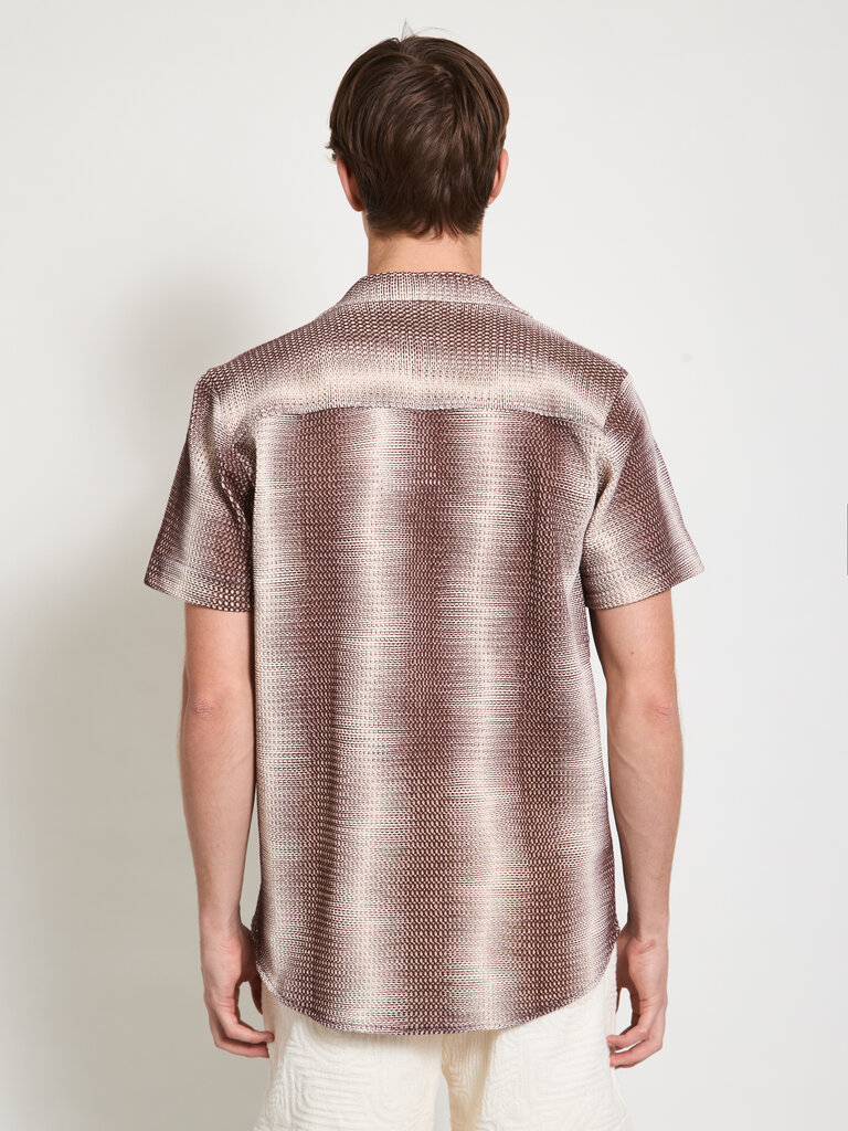 OAS Chemise Echo Cuba Net Merlot