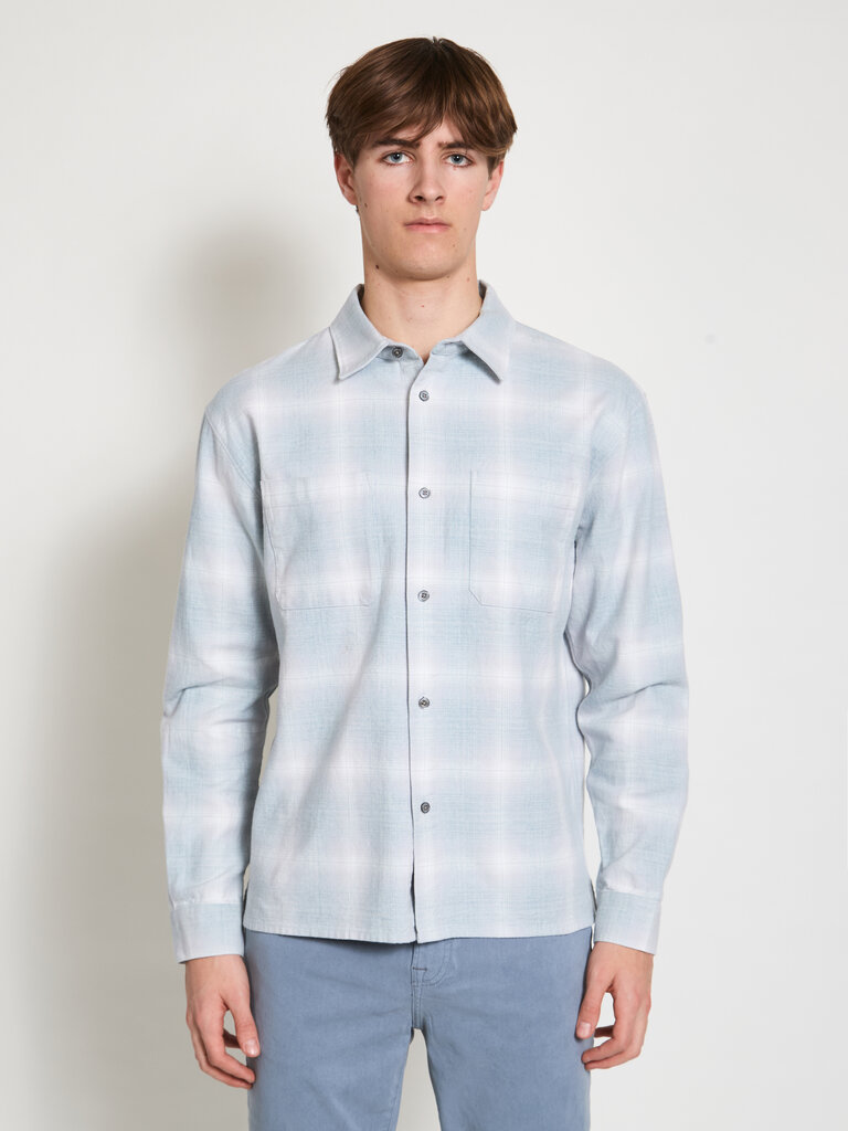 Frame Surchemise  Plaid Bleus Pâles