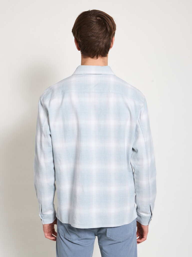 Frame Surchemise  Plaid Bleus Pâles