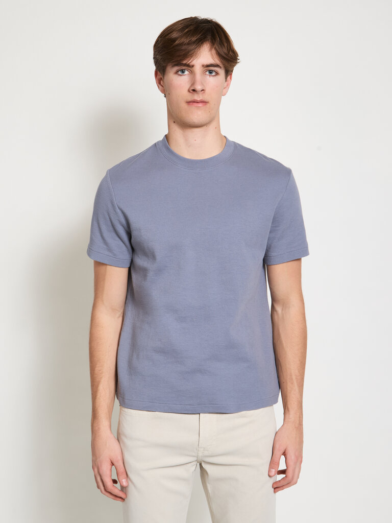 Frame T-Shirt Duo Fold Bleu Gris