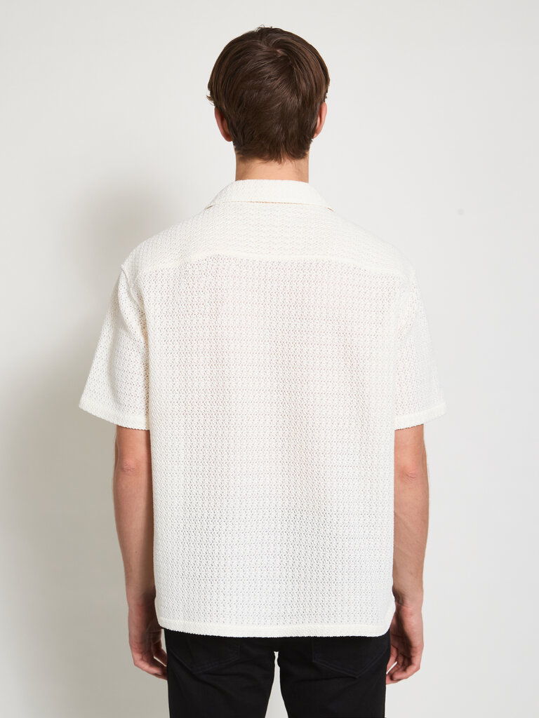 Frame Cream Open Weave Shirt