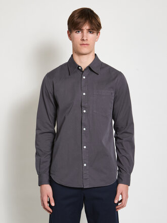Norse Projects Grey Twill Osvald Shirt