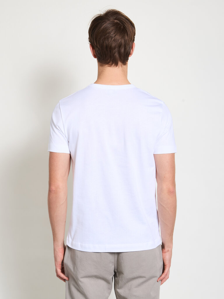 Sunspel T-Shirt Regular Fit Jersey Blanc