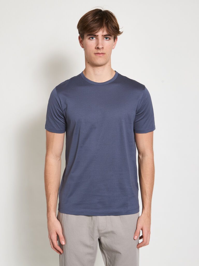 Sunspel T-Shirt Classique Bleu Ardoise