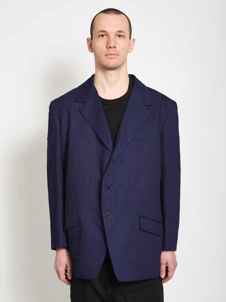 Yohji Yamamoto Navy 3BS Denim Jacket