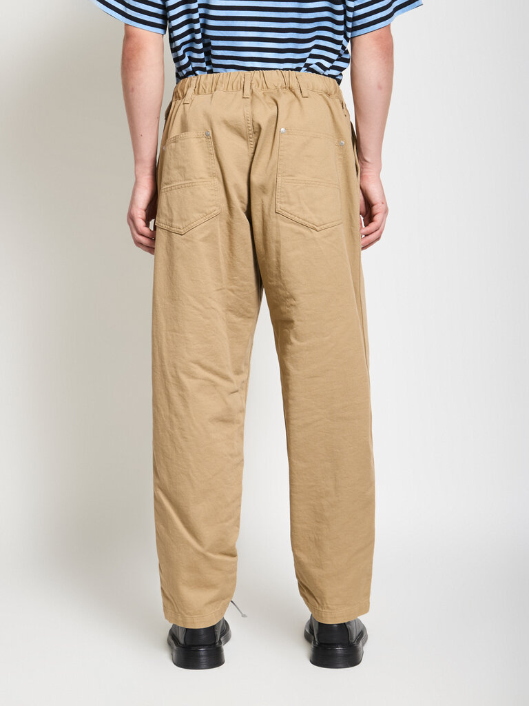 Yohji Yamamoto Beige Waist Elastic Pants