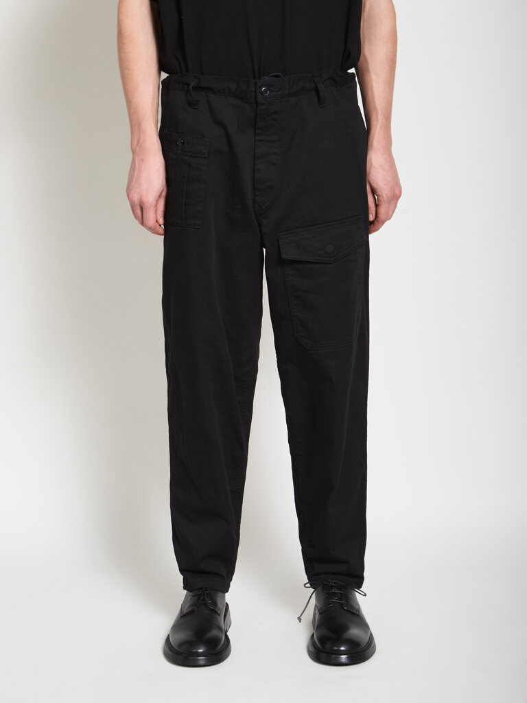 Yohji Yamamoto Pantalon No-Tuck Waist Noir