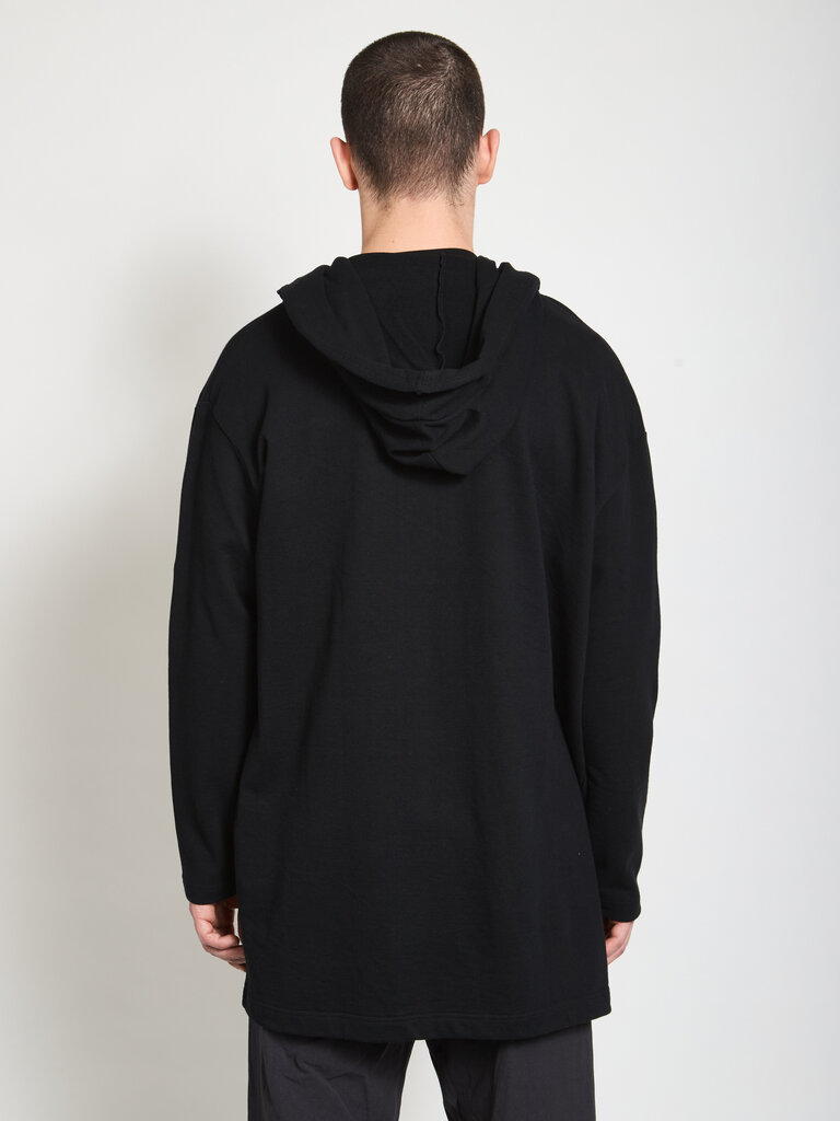 Yohji Yamamoto Cardigan Hooded Long Noir