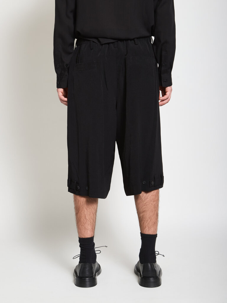 Yohji Yamamoto Bermuda Tab Half Noir