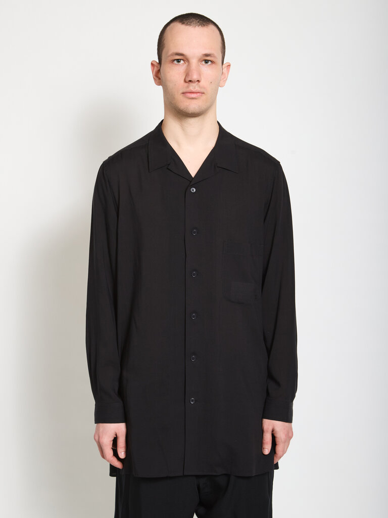 Yohji Yamamoto Chemise Open Collar Noir