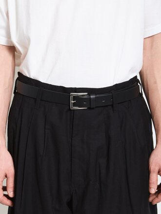 Yohji Yamamoto Black 30MM Plain Belt Yohji Yamamoto Black 30MM Plain Belt