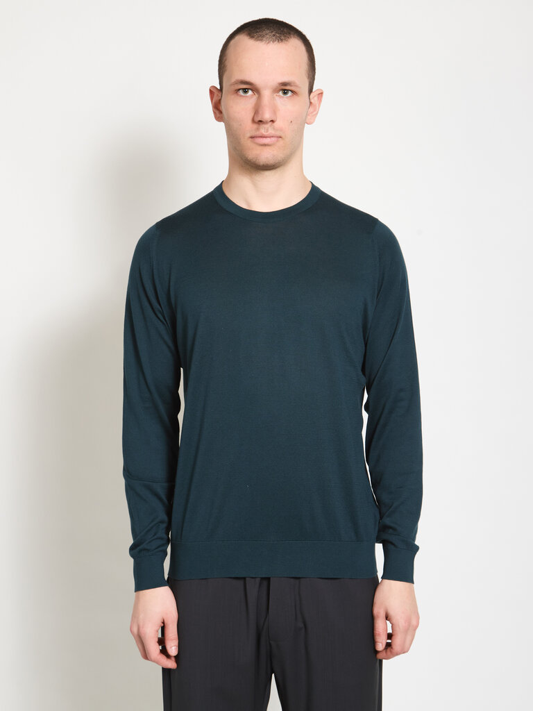 John Smedley Chandail Rowland Vert Forêt