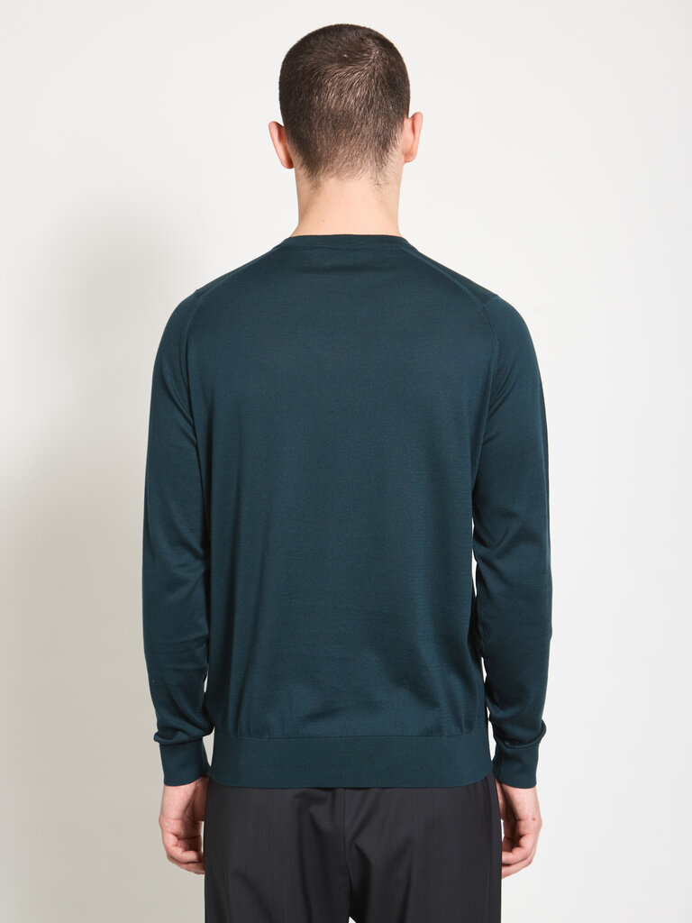 John Smedley Chandail Rowland Vert Forêt