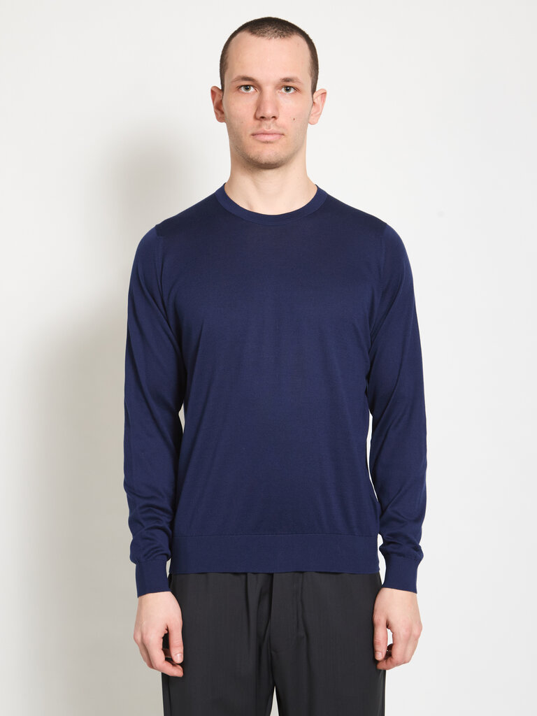 John Smedley Chandail Rowland Bleu Marine