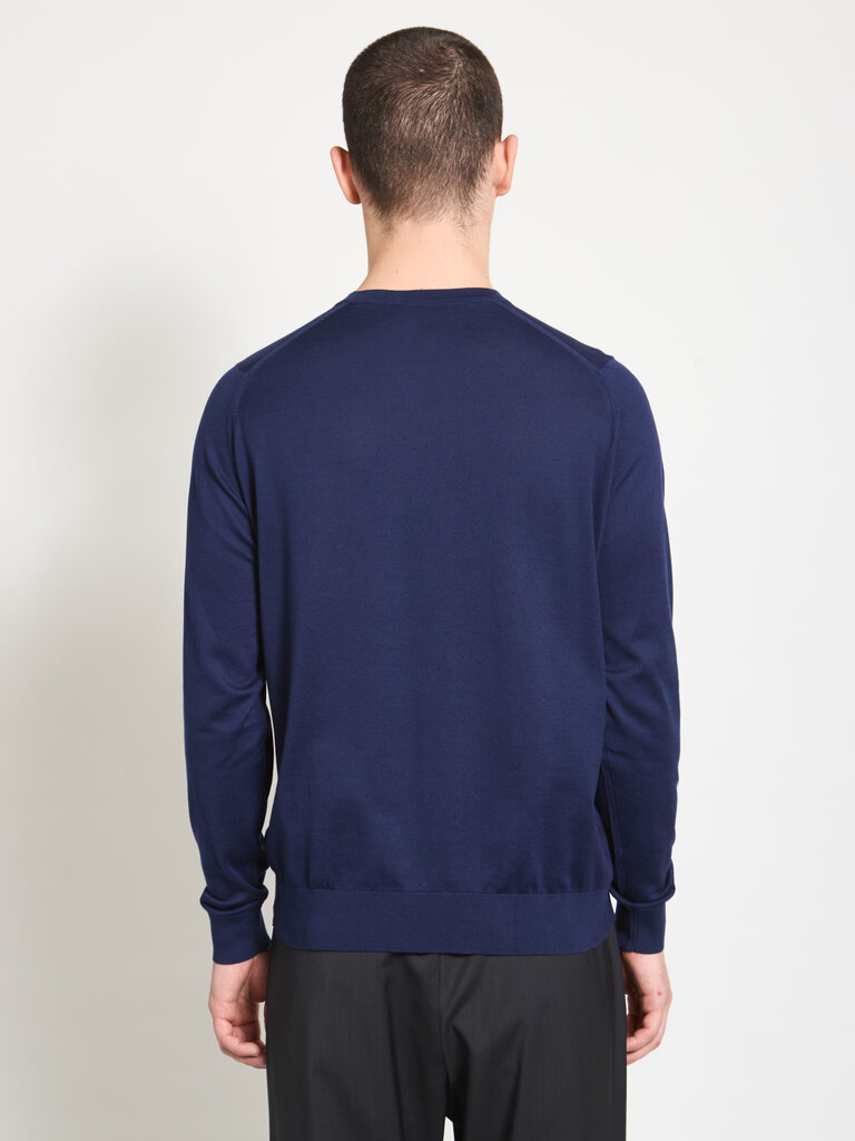 John Smedley Chandail Rowland Bleu Marine